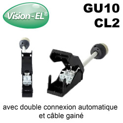 Douille Gu10 céramique avec double connexion automatique Douille Gu10 céramique avec double connexion automatique