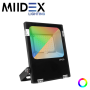 Projecteur LED ARCHEO extérieur RGB + blanc 20W CCT étanche IP65 MIIDEX LIGHTING