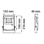 Projecteur LED ARCHEO extérieur RGB + blanc 20W CCT étanche IP65 MIIDEX LIGHTING