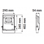 Projecteur LED ARCHEO extérieur RGB + blanc 100W CCT étanche IP65 MIIDEX LIGHTING
