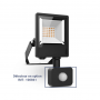 Projecteur LED LUMOS LITE extérieur noir 10W CCT étanche IP65 MIIDEX LIGHTING