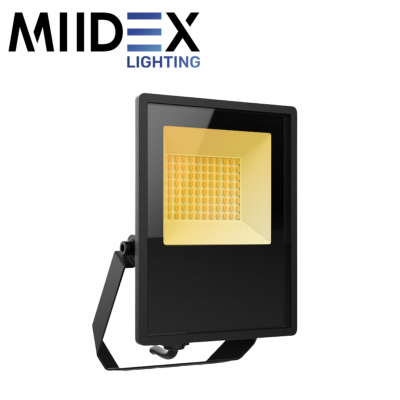 Projecteur LED LUMOS LITE extérieur noir 30W CCT étanche IP65 MIIDEX LIGHTING