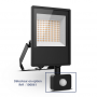 Projecteur LED LUMOS LITE extérieur noir 50W CCT étanche IP65 MIIDEX LIGHTING