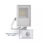 Projecteur LED LUMOS LITE extérieur blanc 20W CCT étanche IP65 MIIDEX LIGHTING