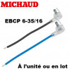 Embout EBCP 6-35 fouet 16mm² longueur 190mm Michaud Michaud