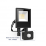 Projecteur LED LUMOS LITE extérieur noir sans câble 50W CCT étanche IP65 MIIDEX LIGHTING