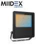 Projecteur LED LUMOS PRO extérieur noir 70W CCT étanche IP65 MIIDEX LIGHTING