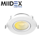 Spot LED ÉCLAT II rond inclinable CCT 6W étanche IP65 MIIDEX LIGHTING