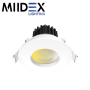 Spot LED ÉCLAT II rond fixe CCT 8W étanche IP65 MIIDEX LIGHTING
