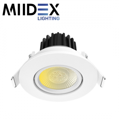 Spot LED ÉCLAT II rond inclinable CCT 8W étanche IP65 MIIDEX LIGHTING