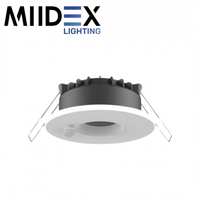 Spot LED ESA blanc avec détecteur IR - dimmable - CCT 6W étanche IP65 MIIDEX LIGHTING