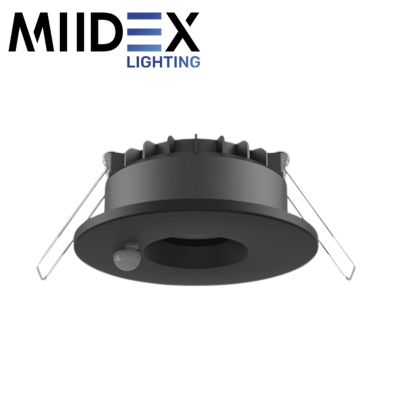 Spot LED ESA noir avec détecteur IR - dimmable - CCT 6W étanche IP65 MIIDEX LIGHTING