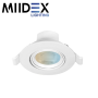 Spot LED CARAT II orientable et inclinable - CCT 5W étanche IP20 MIIDEX LIGHTING