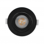 Spot LED CARAT noir orientable 5W 4000K étanche IP20 MIIDEX LIGHTING
