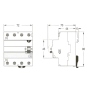 Interrupteur différentiel tétrapolaire - 300 mA - Type AC - 25A ABB