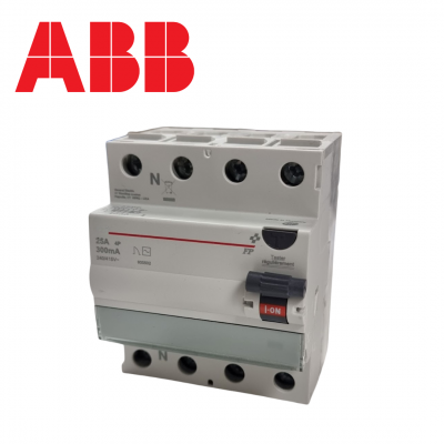 Interrupteur différentiel tétrapolaire - 300 mA - Type AC - 25A ABB
