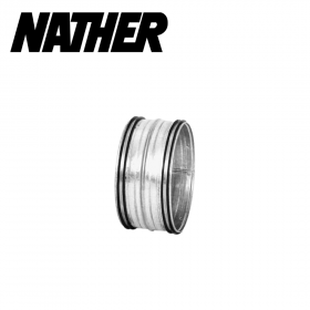 Raccord circulaire mâle en acier galvanisé avec joint Safe Ø76mm spécial LFPE NATHER