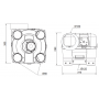 Kit VMC simple flux hygroréglable Modulo 2 BC Hygro - 4 sanitaires NATHER