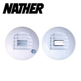 Bouche ALIZÉ TEMPO VISION pour WC 5 à 30 m³/h Ø80mm avec manchette placo NATHER