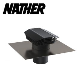 Sortie de toiture CTP2 en plastique de couleur ardoise Ø160mm NATHER