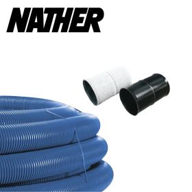 Collecteur géothermique à air - 2 couronnes de 25 mètres avec manchon de jonction et traversée de mur Ø200mm NATHER