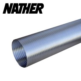 Conduit semi rigide en aluminium compact classé A1 - 3 mètres NATHER
