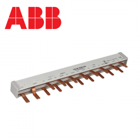 Peigne bipolaire 2P pour interrupteur différentiel - 63A -10mm² ABB