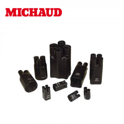 Extrémité thermorétractable étanche 50/150 mm² pour 4 conducteurs MICHAUD