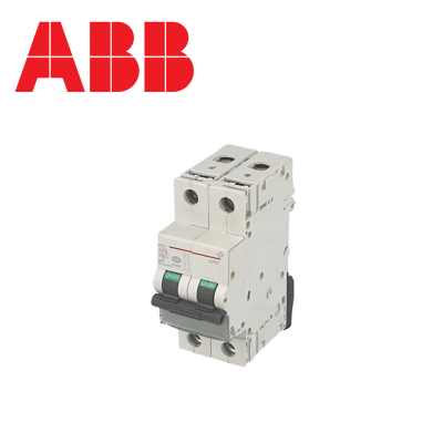 Disjoncteur bipolaire 6kA - Courbe C - 10A à 63A ABB