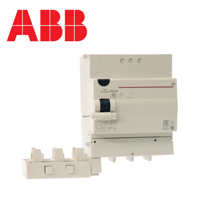 Bloc différentiel triphasé - 30mA - Type AC - 4 modules - 63A ABB