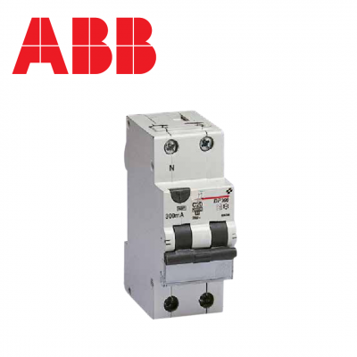 Disjoncteur différentiel 1P+N - 30mA - Type AC - Courbe C - 40A ABB