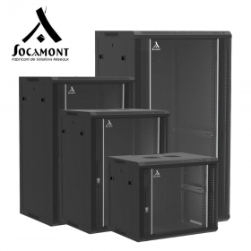 Coffret mural en kit avec porte en verre 19 pouces - ligne 100 SOCAMONT