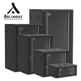 Coffret mural monté avec porte en verre 19 pouces - ligne 100 SOCAMONT