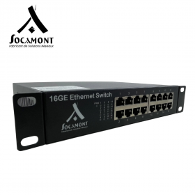Switch Ethernet 10'' 16 ports RJ45 Gigabit 10/100/1000 Mbps SOCAMONT