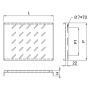 Tablette fixe pour coffrets 19 pouces profondeur 600mm SOCAMONT