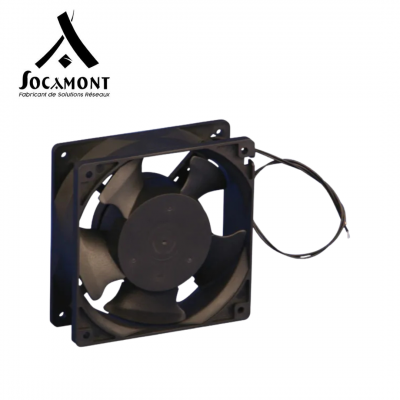 Ventilateur 1U avec prise secteur 220V pour coffrets 19 pouces Ligne 100 SOCAMONT