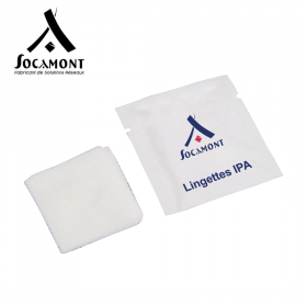 Lingette nettoyante imprégnée d'alcool isopropylique (IPA) SOCAMONT
