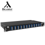 Tiroir optique 19 pouces bleu monomode - 12 connecteurs LC quad SOCAMONT