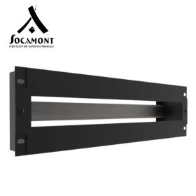 Bandeau 3U décaissé 19 pouces avec rail DIN et façade pour 24 modules SOCAMONT