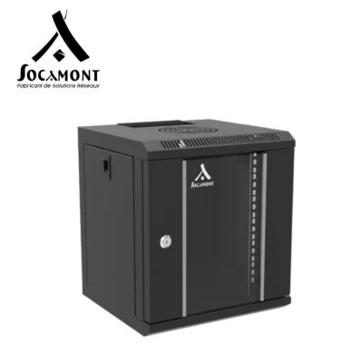 Coffret mural monté avec porte en verre 10 pouces - 6U SOCAMONT