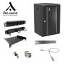Kit complet de baie de brassage 10'' - coffret 9U et accessoires dont rail DIN SOCAMONT