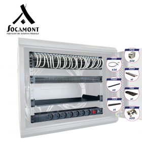 Pack d’accessoires réseau pour coffret réseau 19 pouces SOCAMONT