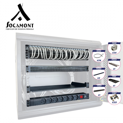 Pack d’accessoires réseau pour coffret réseau 19 pouces SOCAMONT