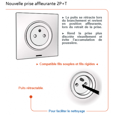 2 Prises De Courant ARNOULD 1001 - 2P+T 10/16A 250V Blanches - Occasion Bon état