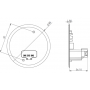 Couvercle d’applique DCL Ø86mm EUR'OHM