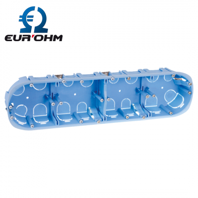 Boîte d’encastrement placo 4 postes Ø67mm - sans membrane EUR'OHM