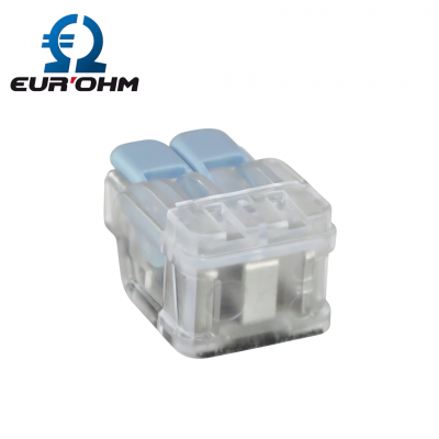 Connexions rapides à levier 2 entrées pour fils souples et rigides 0,2 à 6mm² EUR'OHM