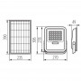 Projecteur solaire LED FL SONE - 15W 4000K IP65 KANLUX