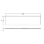 Panneau LED AZURE encastrable 26W 4160lm 4000K sans driver LITED