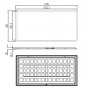 Panneau LED AZURE encastrable 50W 5700lm 3000K sans driver LITED
